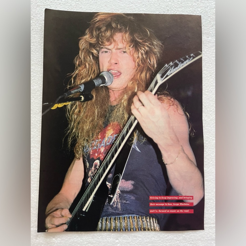 Megadeth’s Dave Mustaine Pinup